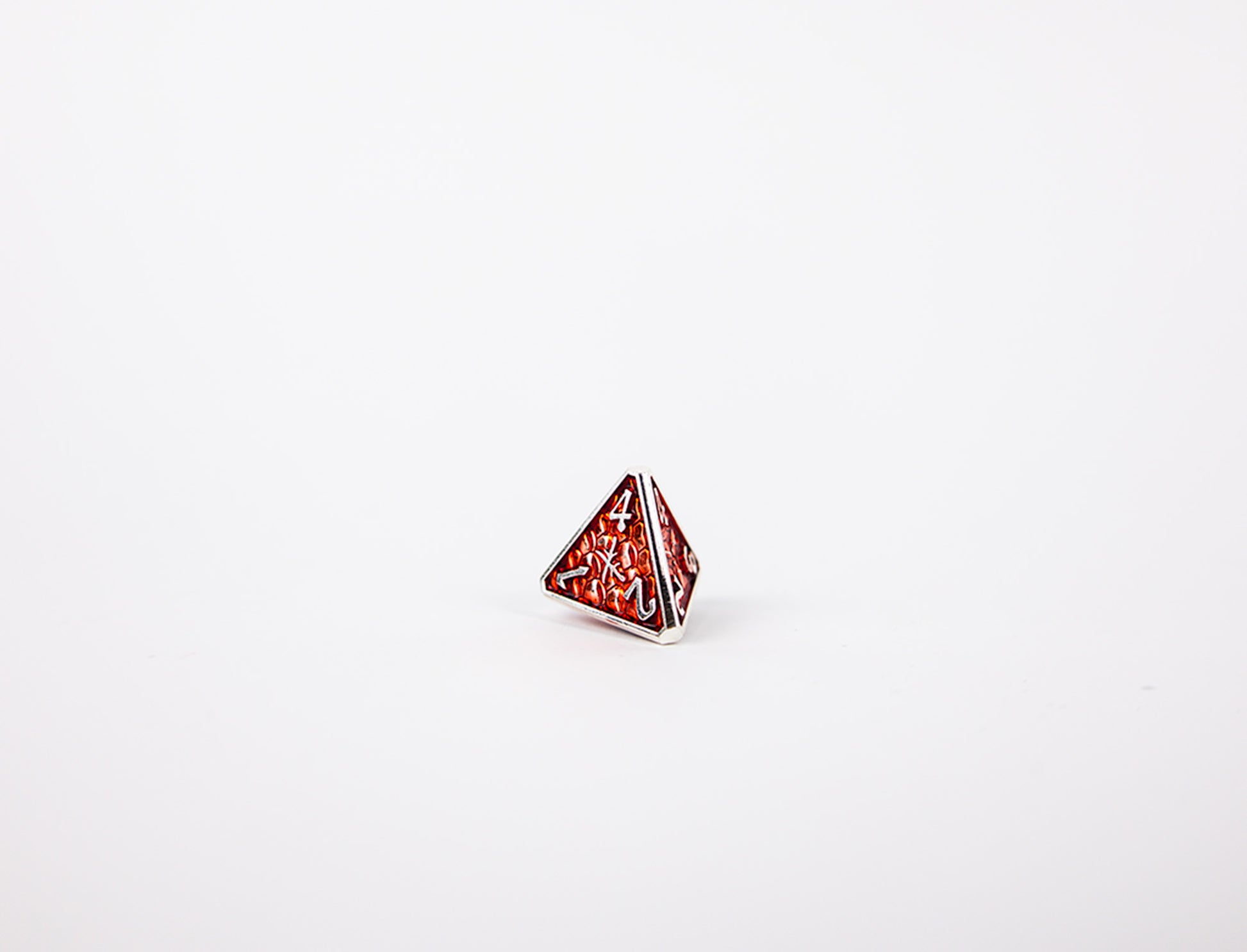 LPG Dice Set - Metal RPG Draco Dark Red/Silver - Good Games