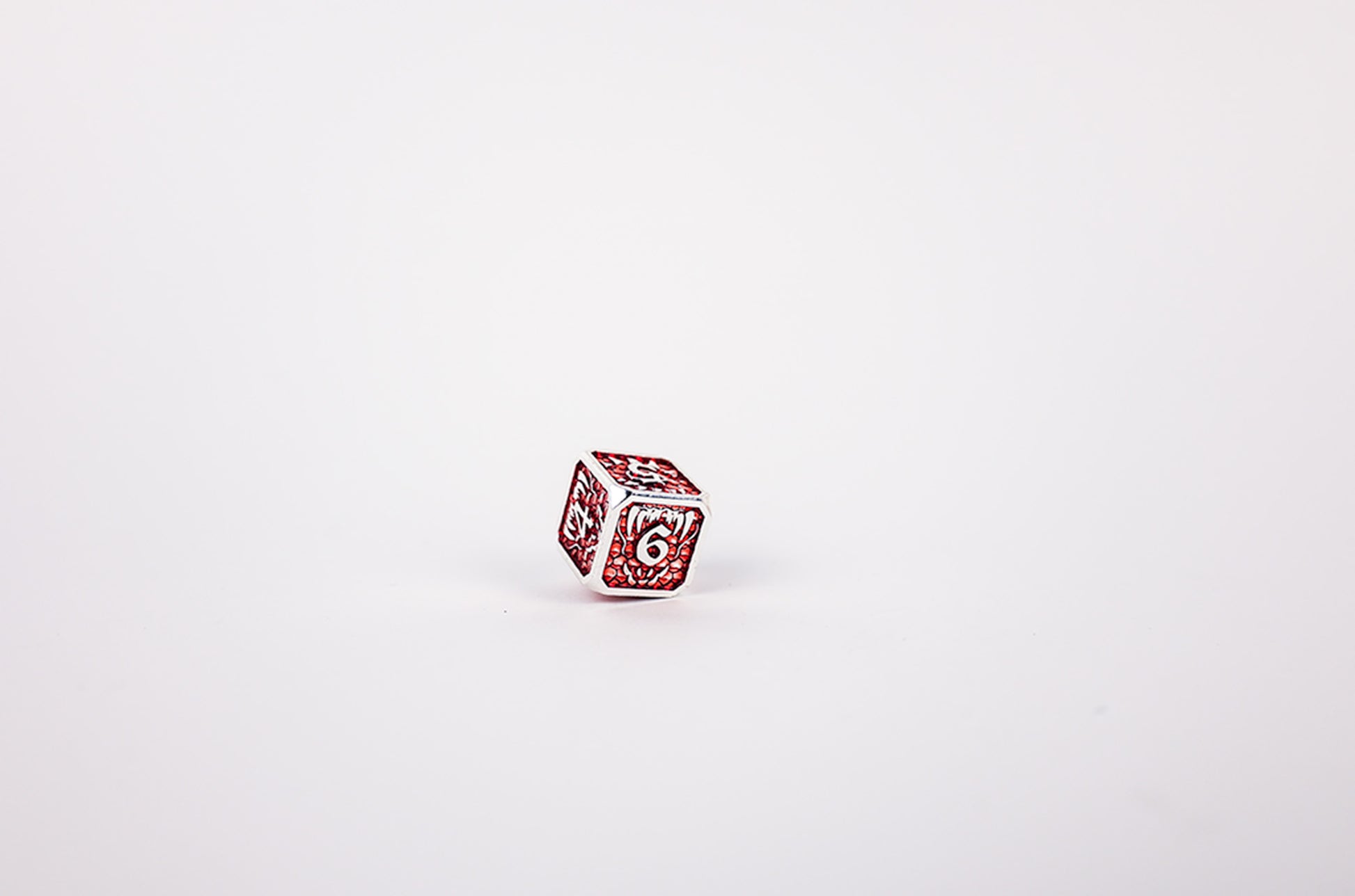 LPG Dice Set - Metal RPG Draco Dark Red/Silver - Good Games