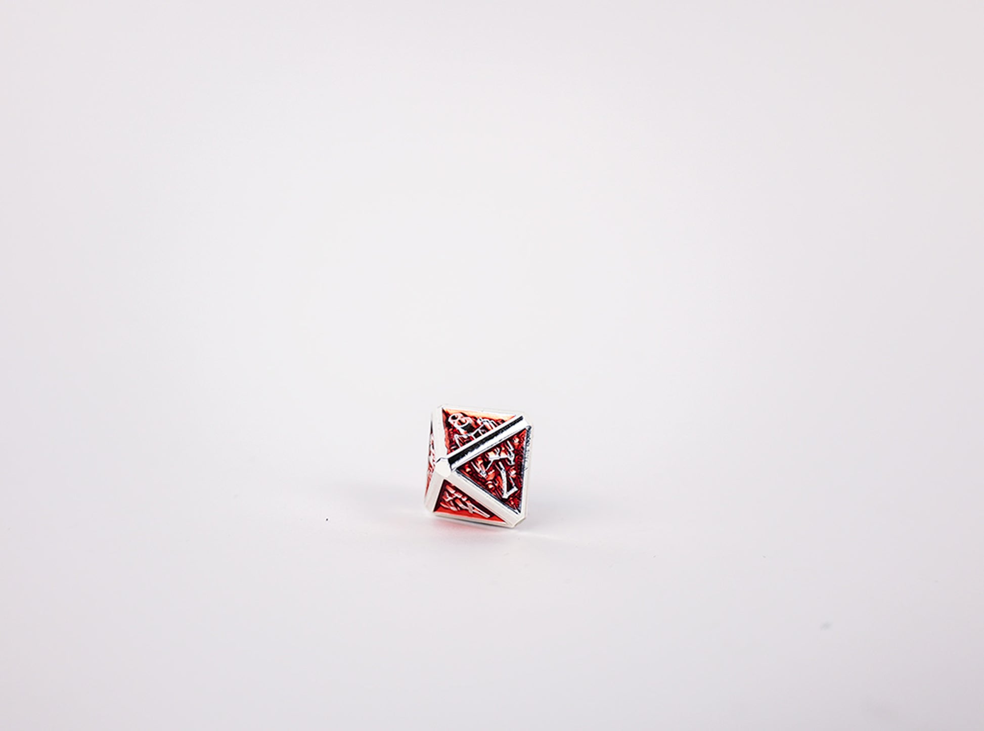LPG Dice Set - Metal RPG Draco Dark Red/Silver - Good Games