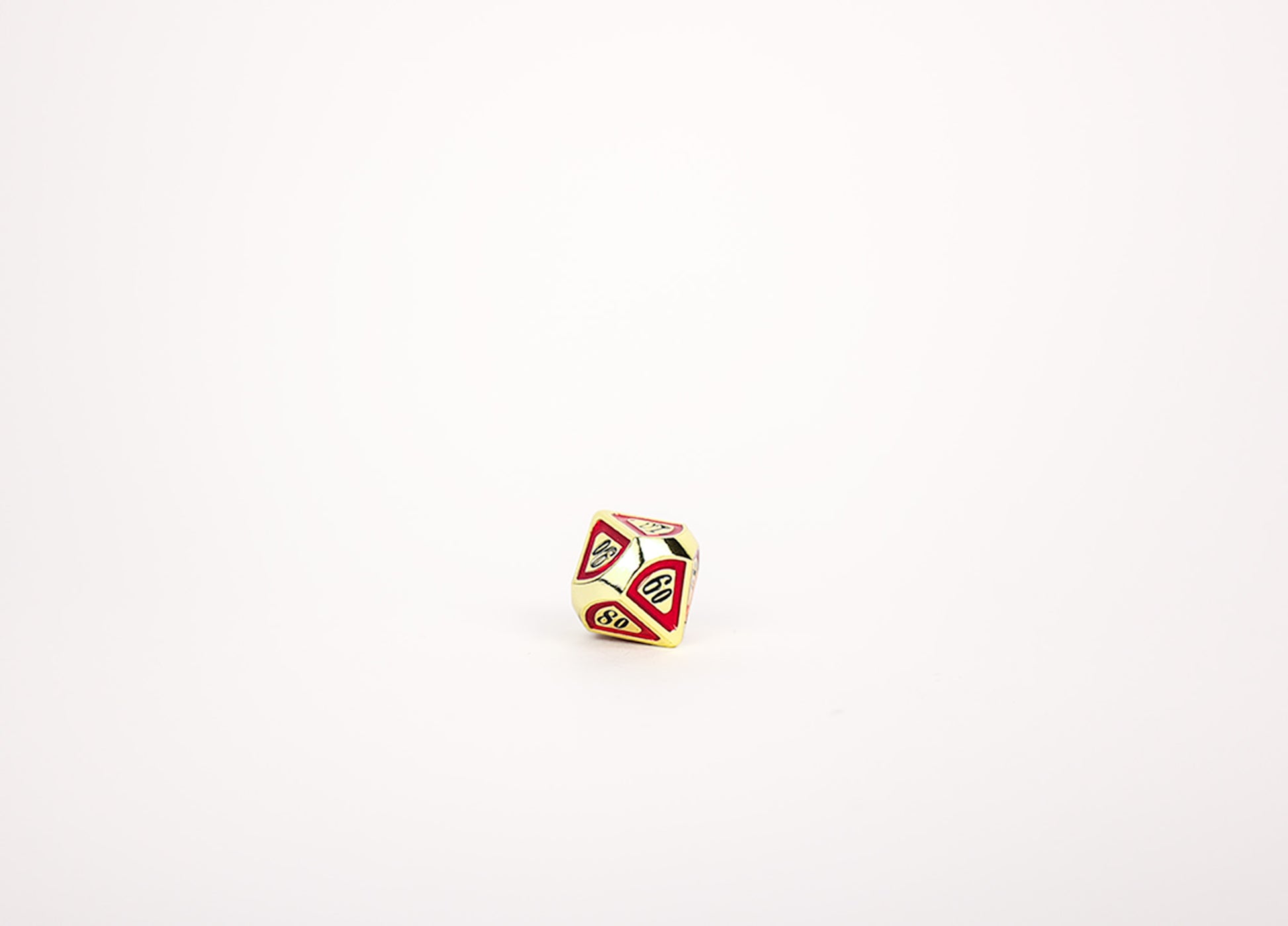 LPG Dice Set - Metal RPG Concentric Black/Red/Gold - Good Games