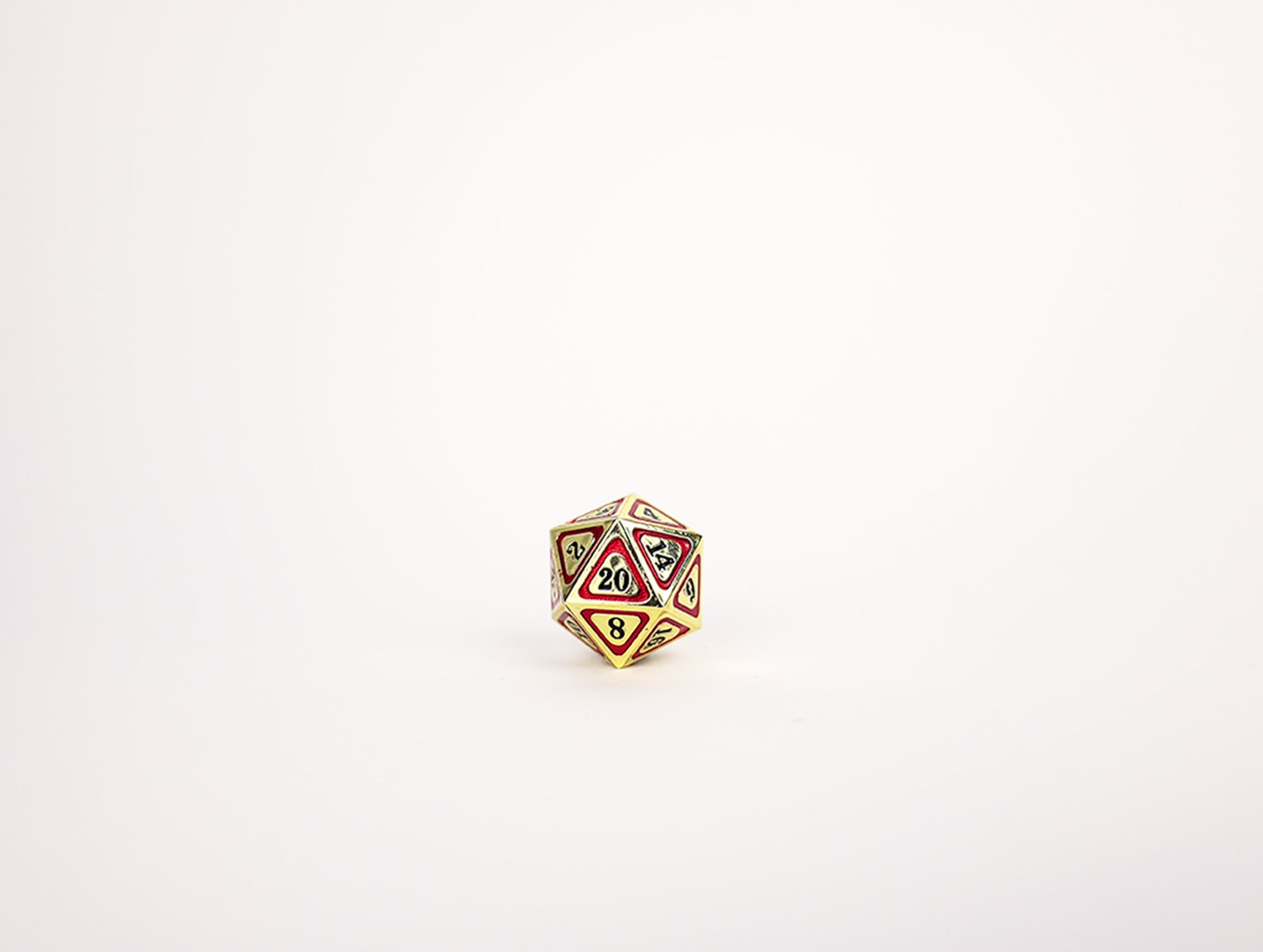 LPG Dice Set - Metal RPG Concentric Black/Red/Gold - Good Games