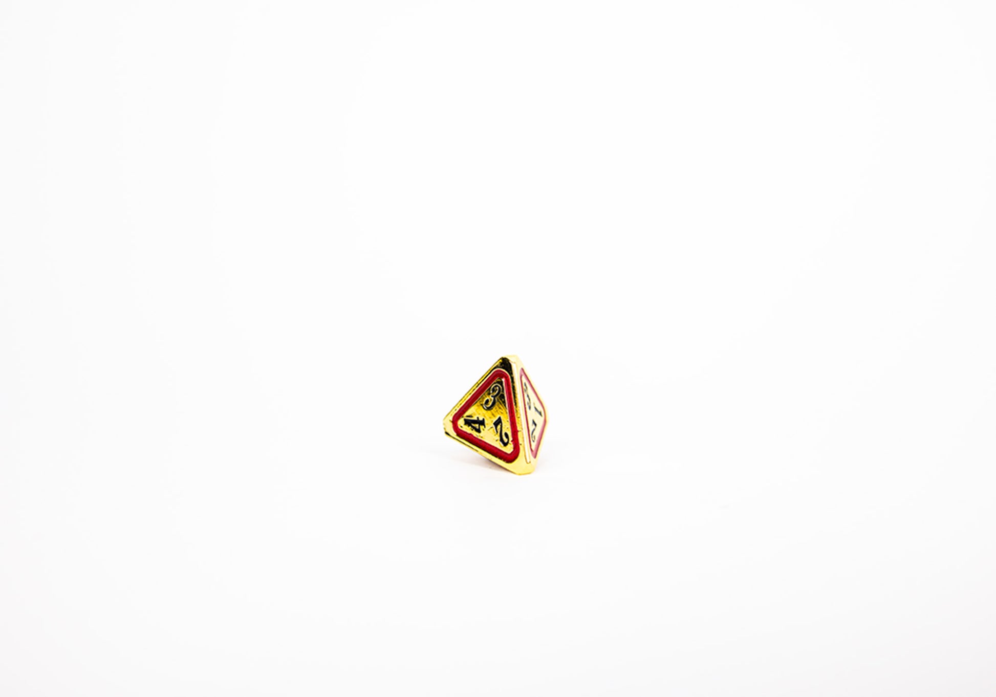 LPG Dice Set - Metal RPG Concentric Black/Red/Gold - Good Games