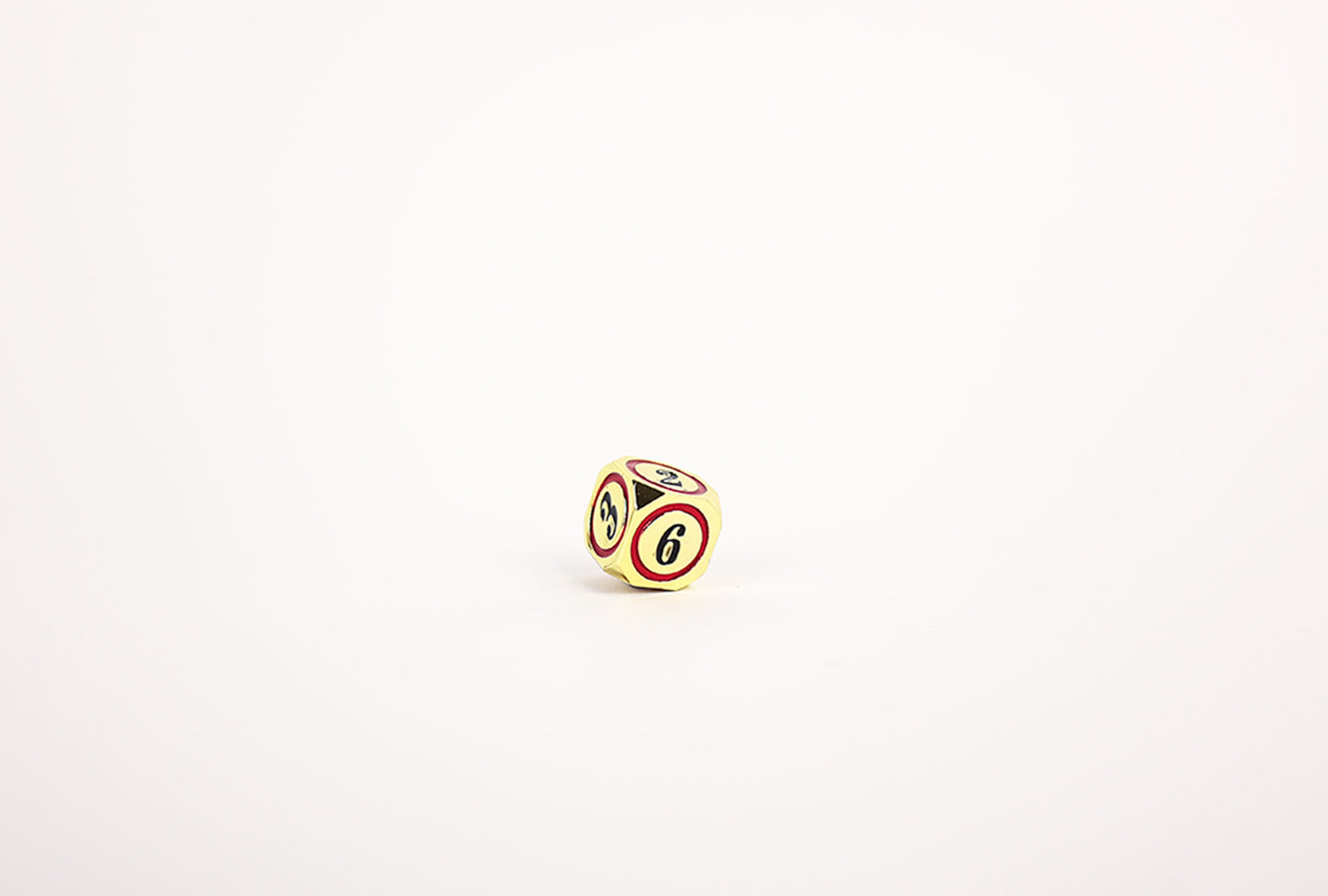 LPG Dice Set - Metal RPG Concentric Black/Red/Gold - Good Games