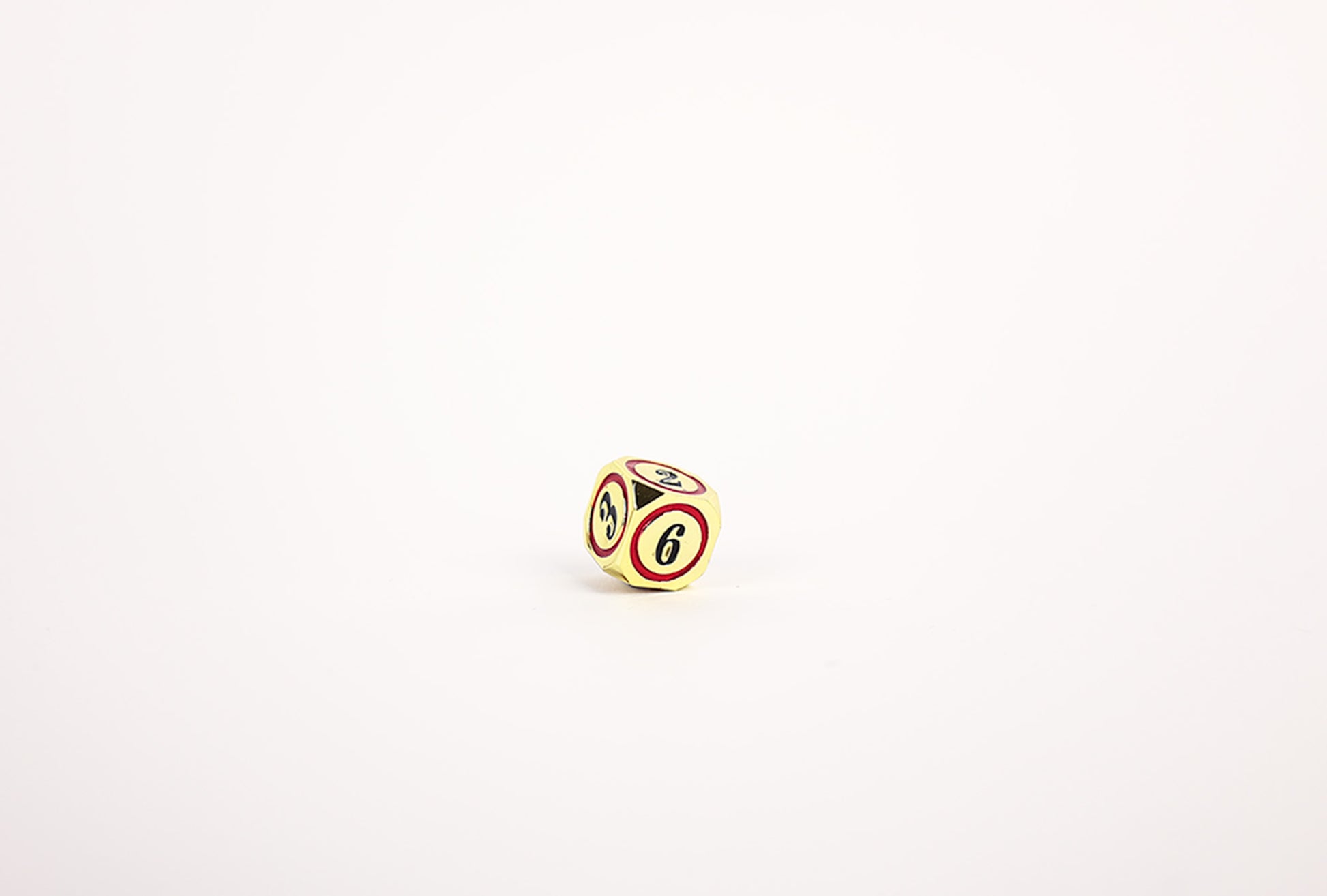 LPG Dice Set - Metal RPG Concentric Black/Red/Gold - Good Games