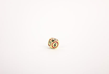 LPG Dice Set - Metal RPG Concentric Black/Red/Gold - Good Games