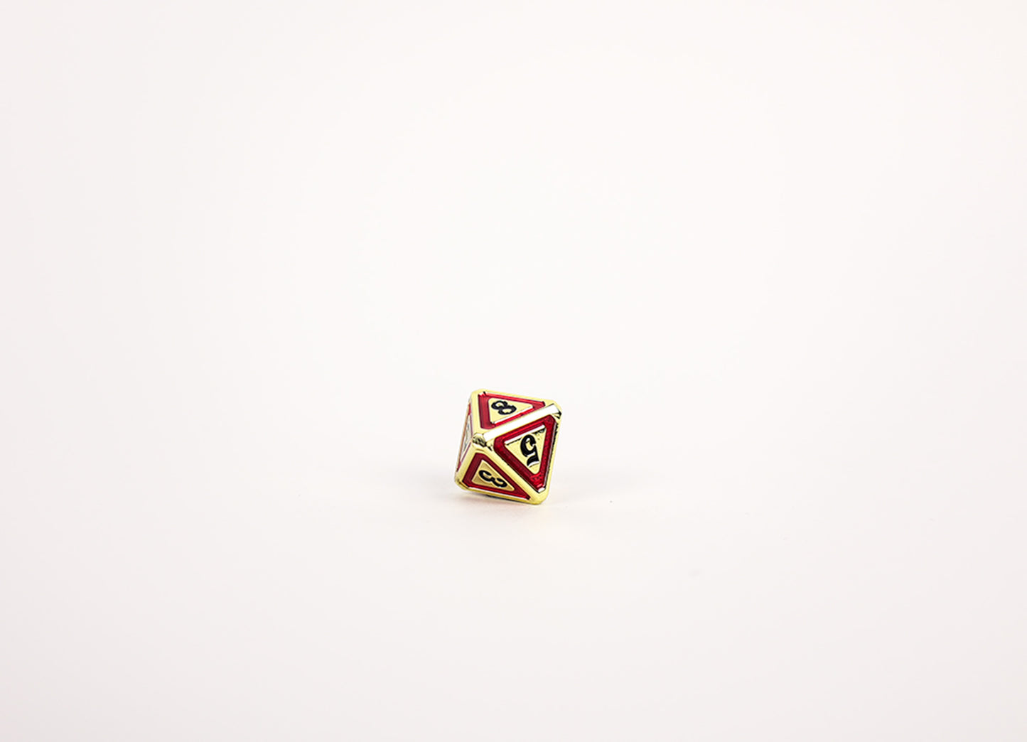 LPG Dice Set - Metal RPG Concentric Black/Red/Gold - Good Games