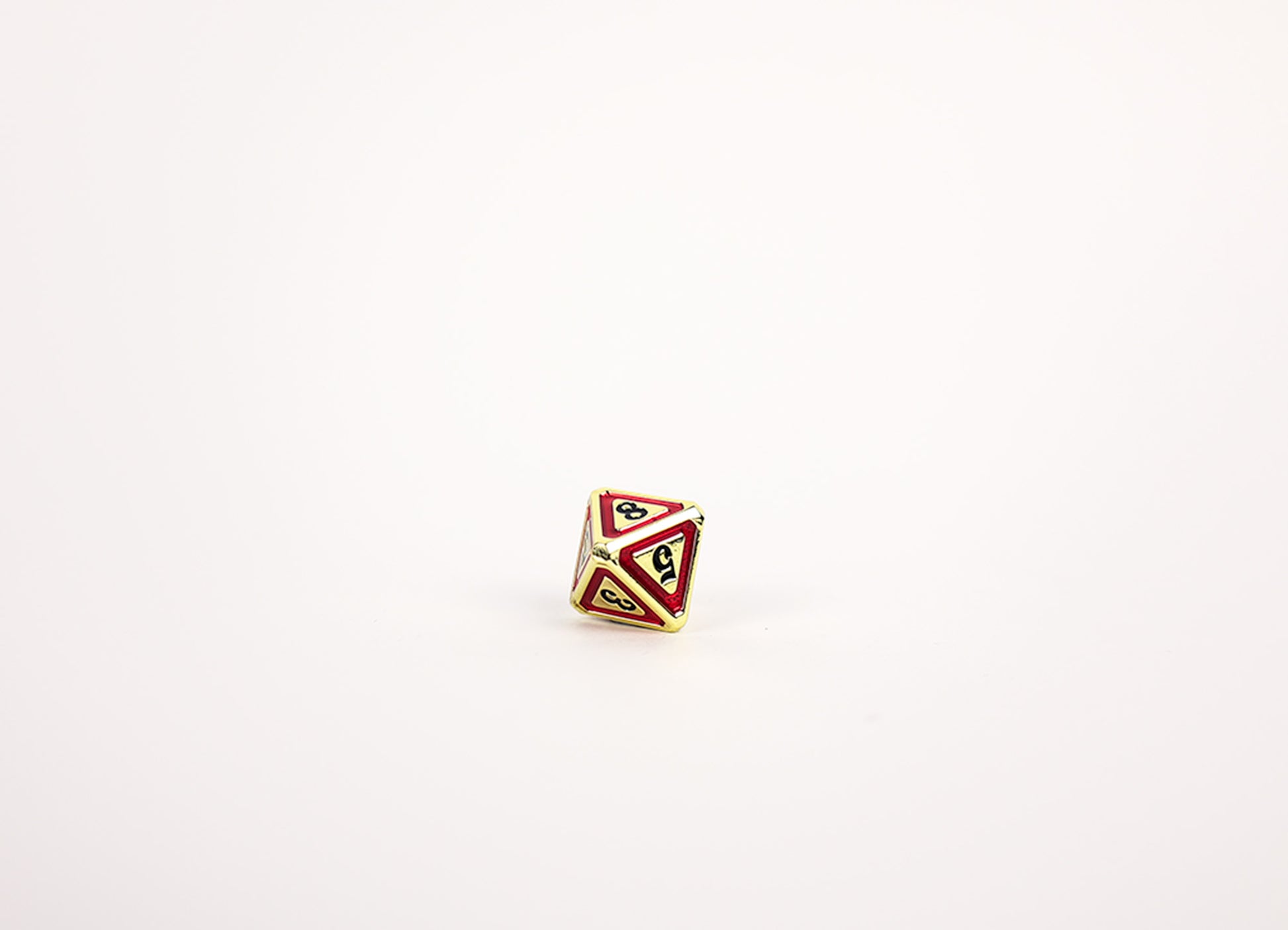 LPG Dice Set - Metal RPG Concentric Black/Red/Gold - Good Games