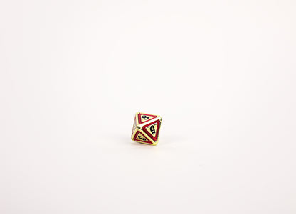 LPG Dice Set - Metal RPG Concentric Black/Red/Gold - Good Games