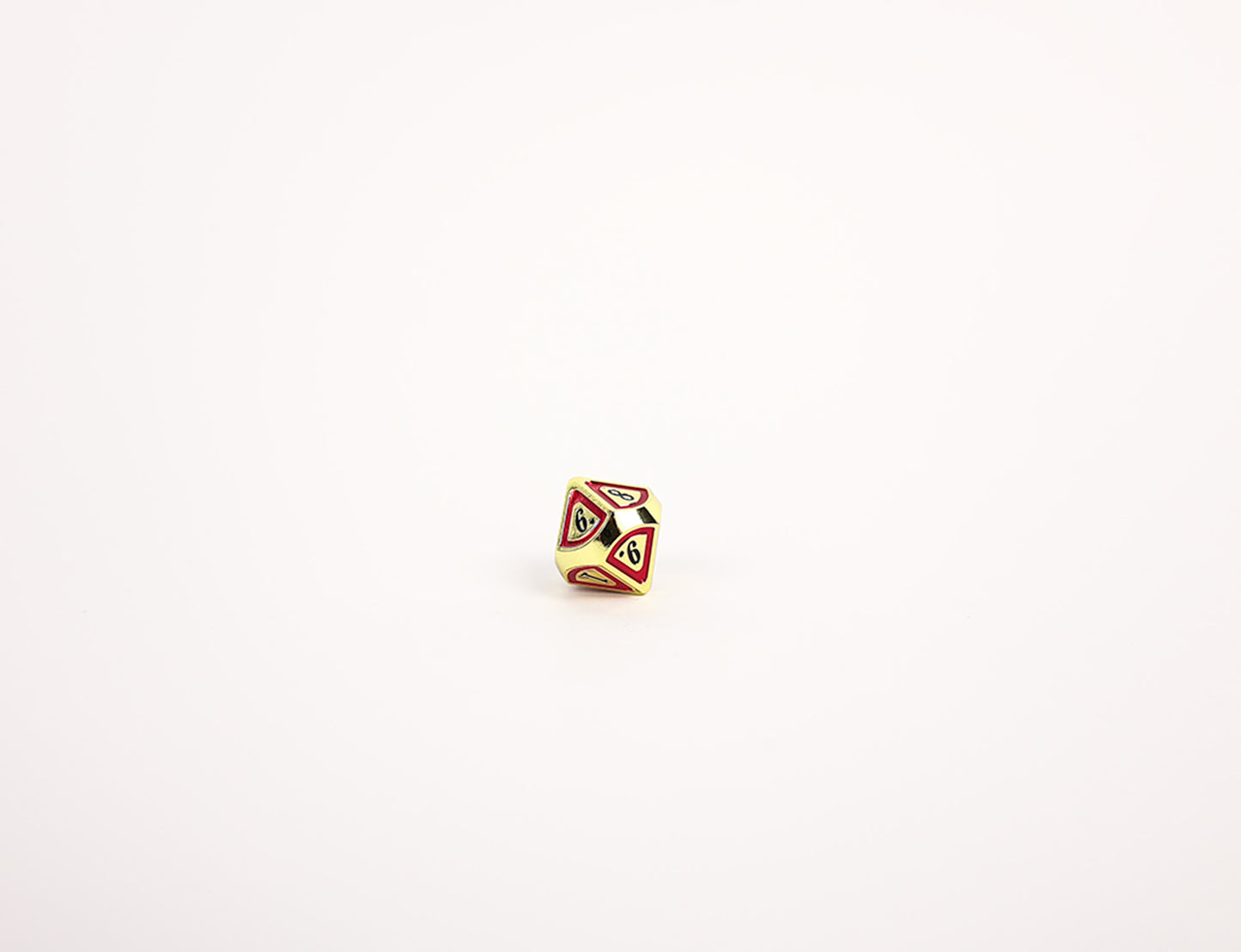 LPG Dice Set - Metal RPG Concentric Black/Red/Gold - Good Games