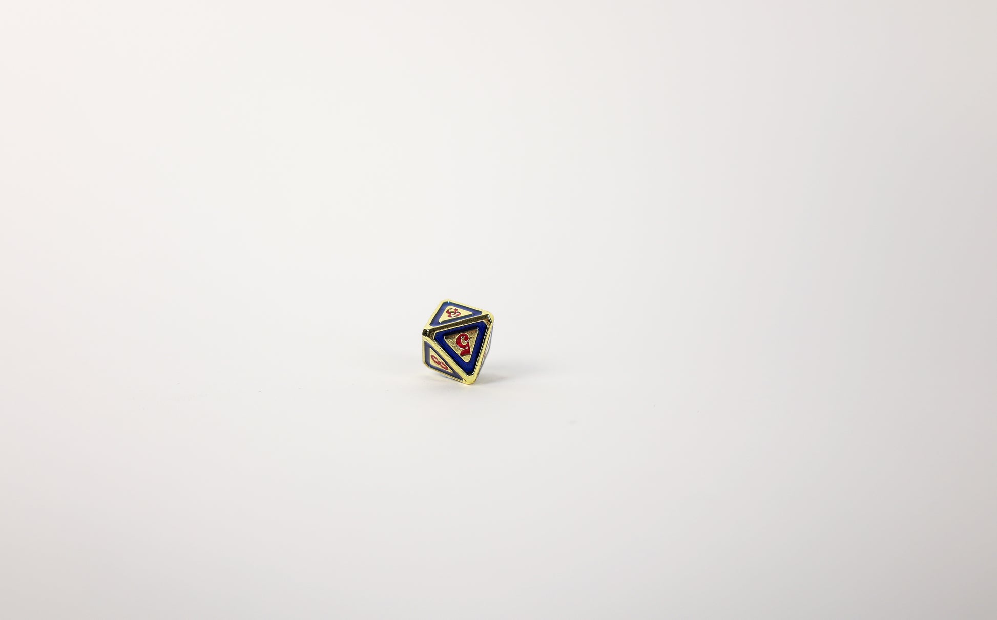 LPG Dice Set - Metal RPG Concentric Red/Blue/Gold - Good Games