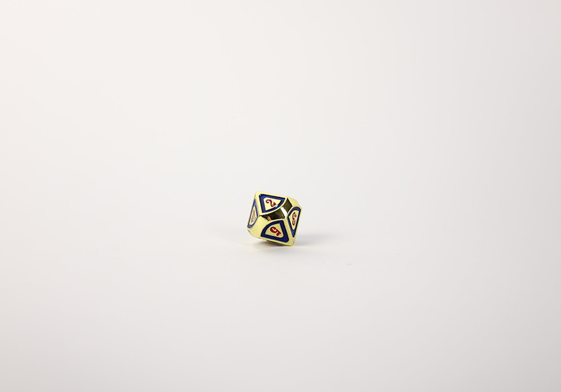 LPG Dice Set - Metal RPG Concentric Red/Blue/Gold - Good Games