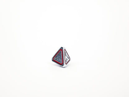 LPG Dice Set - Metal RPG Concentric Black/Red/Silver - Good Games
