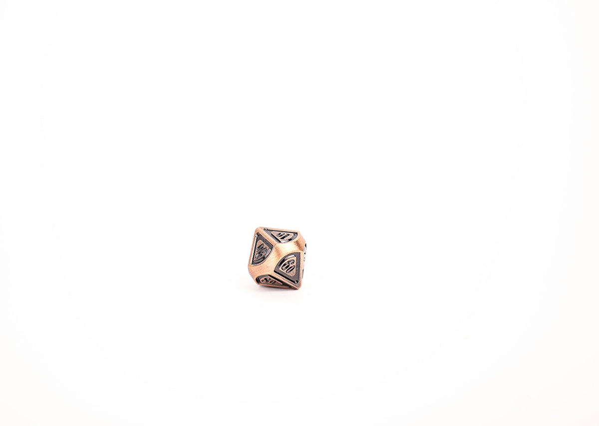 LPG Dice Set - Metal RPG Concentric Black/Brass