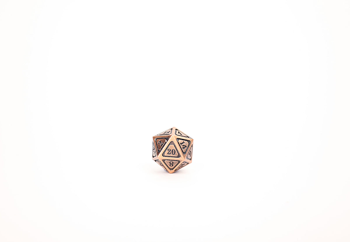 LPG Dice Set - Metal RPG Concentric Black/Brass