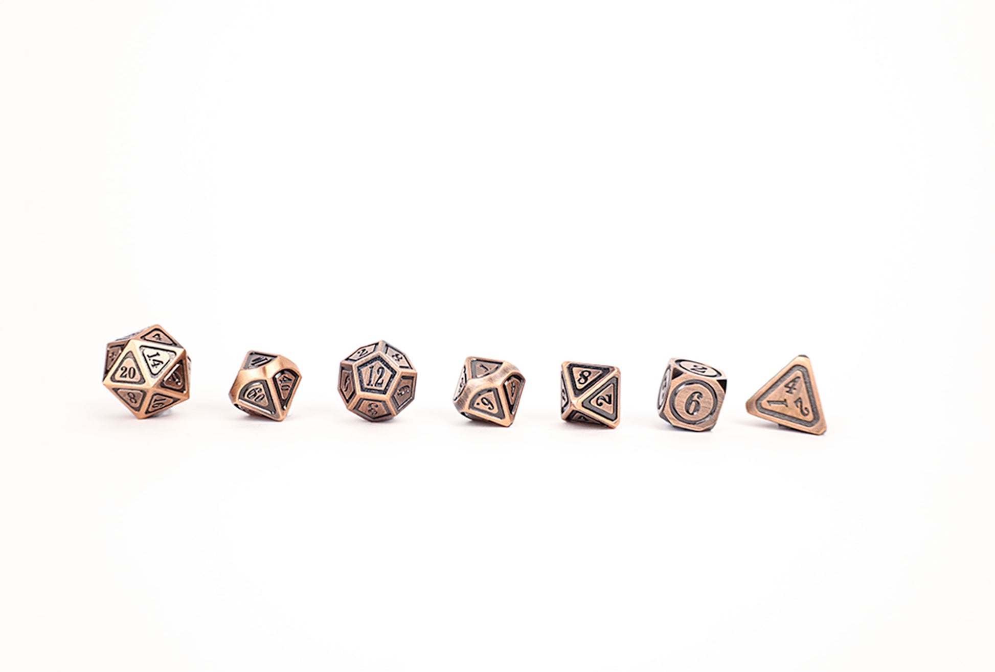 LPG Dice Set - Metal RPG Concentric Black/Brass - Good Games