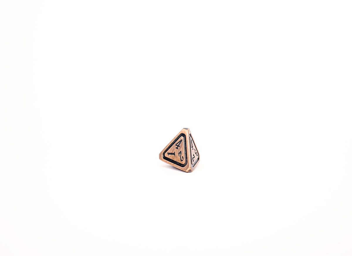 LPG Dice Set - Metal RPG Concentric Black/Brass