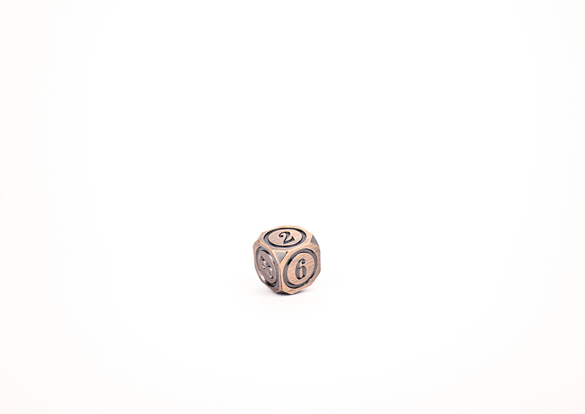 LPG Dice Set - Metal RPG Concentric Black/Brass