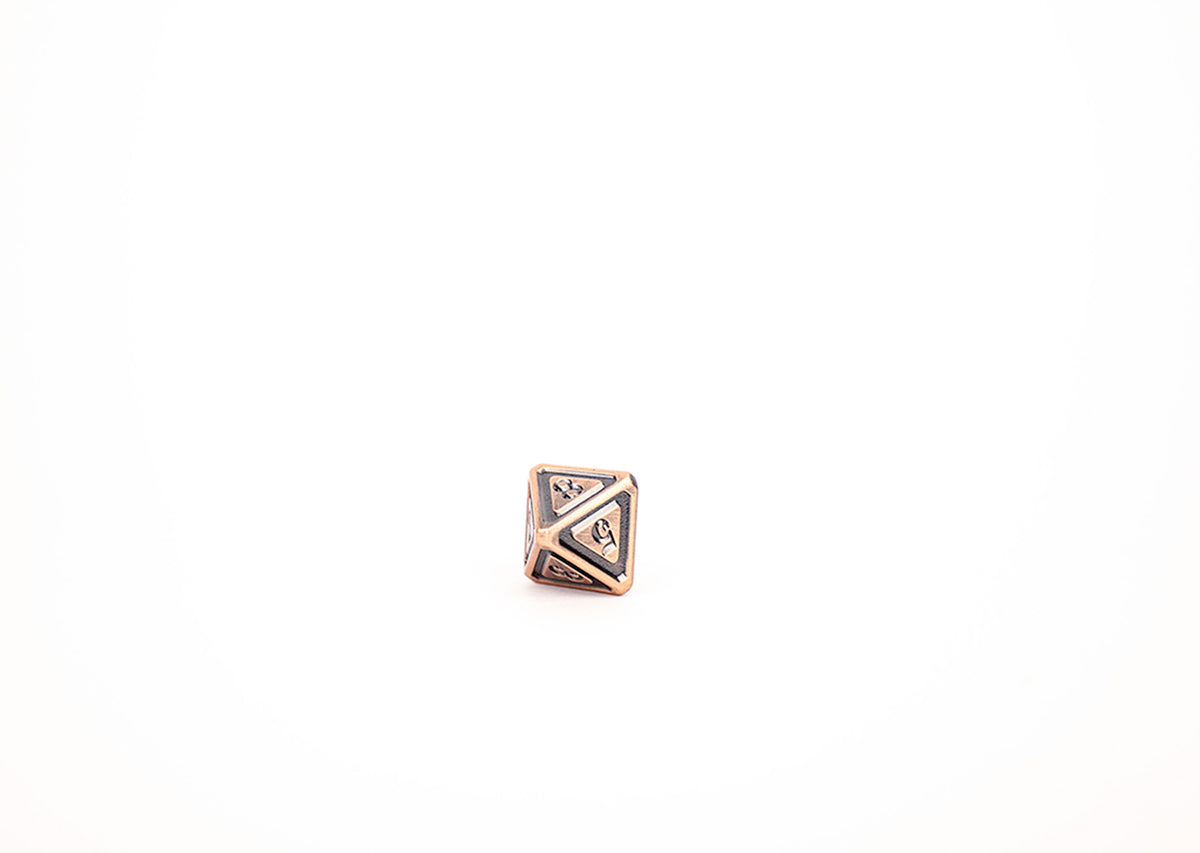 LPG Dice Set - Metal RPG Concentric Black/Brass
