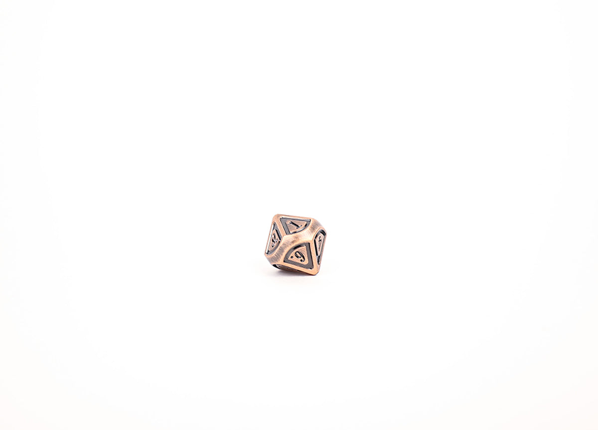 LPG Dice Set - Metal RPG Concentric Black/Brass