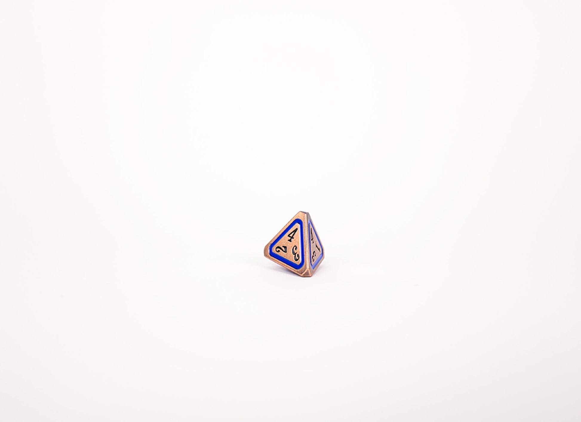 LPG Dice Set - Metal RPG Concentric Blue/Black/Brass - Good Games