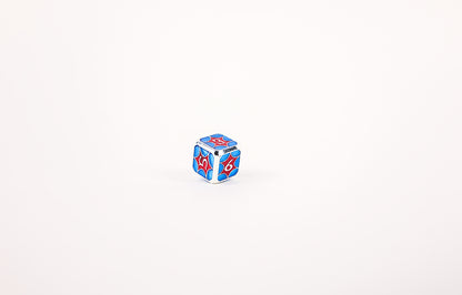 LPG Dice Set - Metal RPG Leadlight Red/Blue/Silver - Good Games