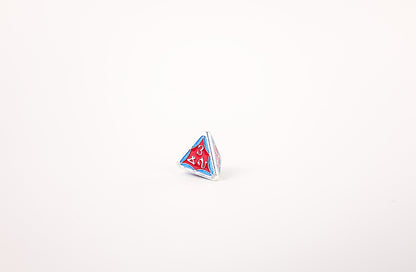 LPG Dice Set - Metal RPG Leadlight Red/Blue/Silver - Good Games