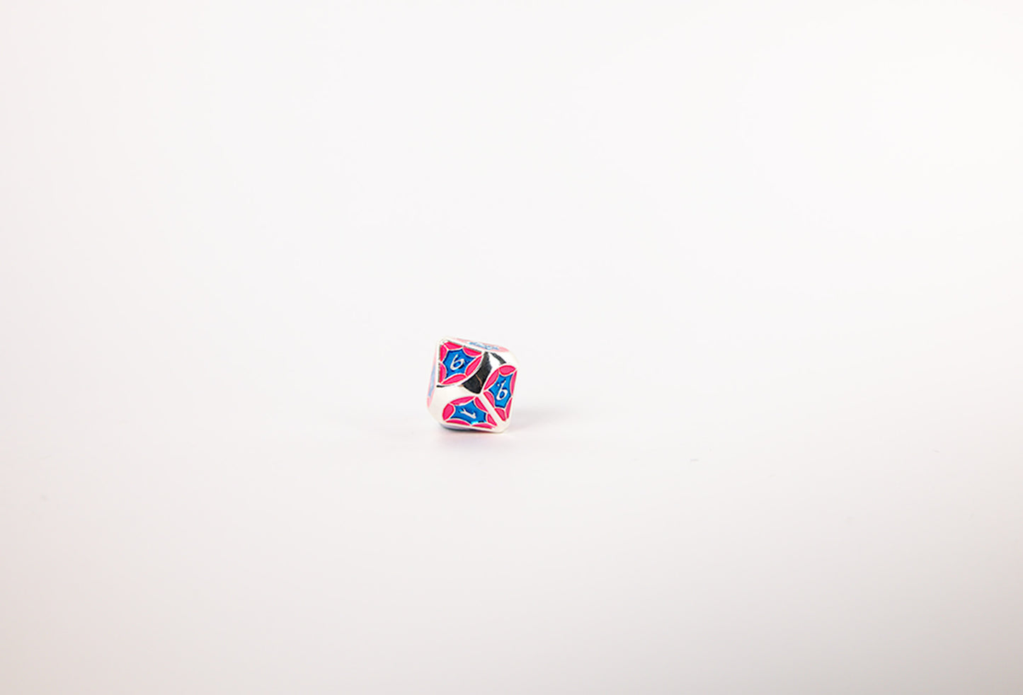 LPG Dice Set - Metal RPG Leadlight Blue/Pink/Silver - Good Games