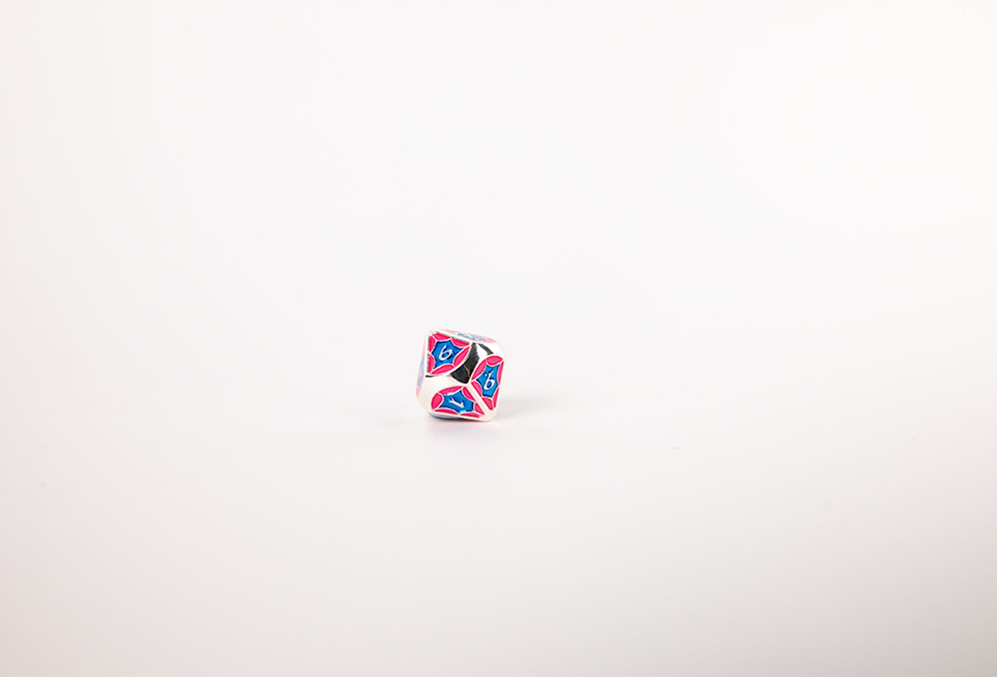 LPG Dice Set - Metal RPG Leadlight Blue/Pink/Silver - Good Games