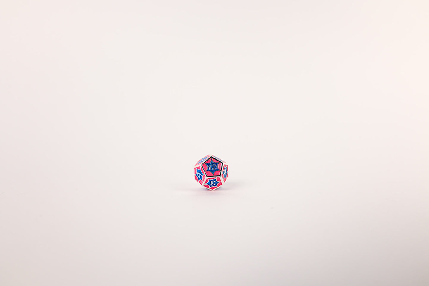 LPG Dice Set - Metal RPG Leadlight Blue/Pink/Silver - Good Games