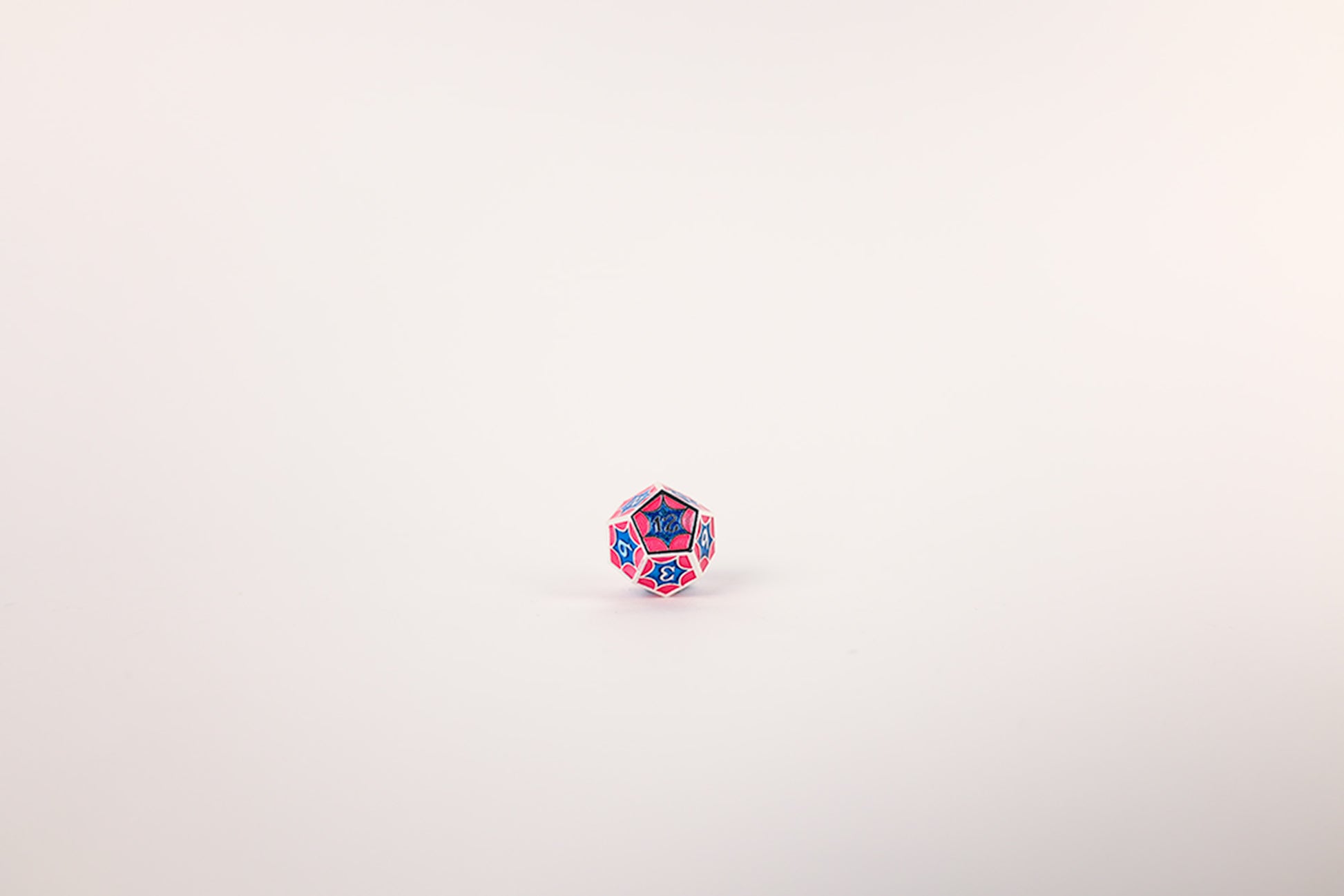 LPG Dice Set - Metal RPG Leadlight Blue/Pink/Silver - Good Games
