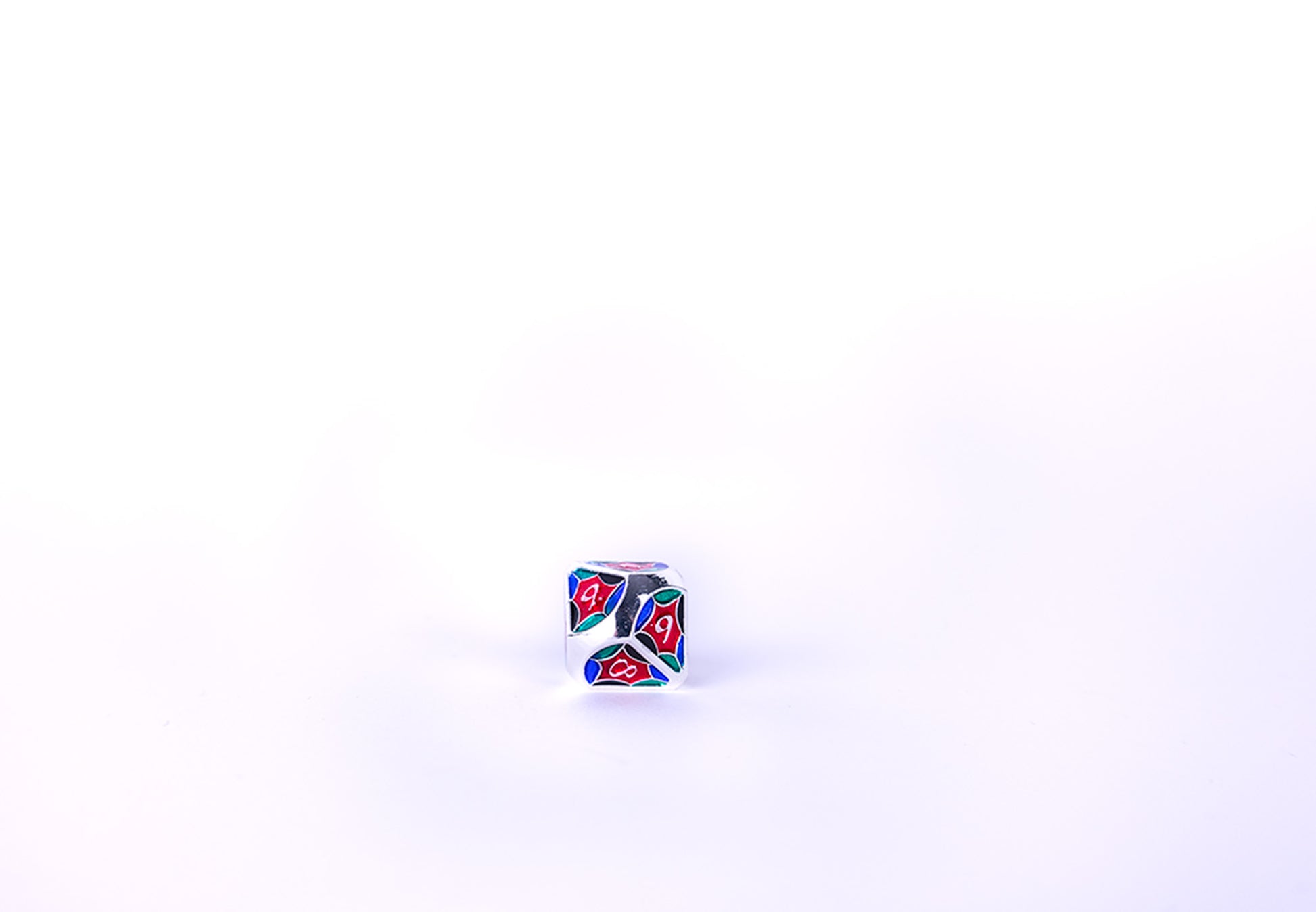 LPG Dice Set - Metal RPG Leadlight 4 Colour/Silver - Good Games