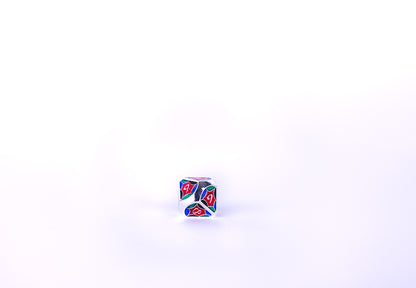 LPG Dice Set - Metal RPG Leadlight 4 Colour/Silver - Good Games
