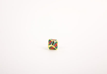 LPG Dice Set - Metal RPG Leadlight 4 Colour/Gold - Good Games