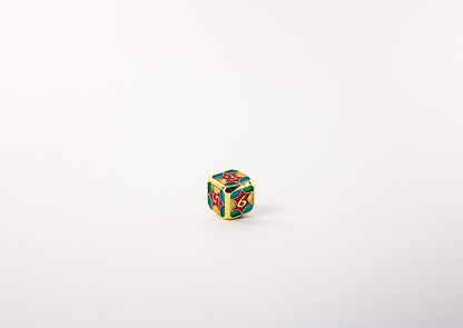 LPG Dice Set - Metal RPG Leadlight 4 Colour/Gold - Good Games