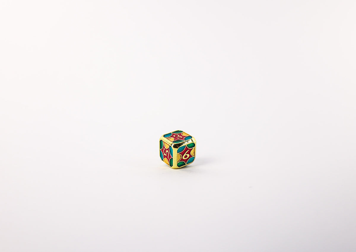 LPG Dice Set - Metal RPG Leadlight 4 Colour/Gold - Good Games