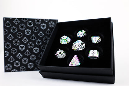 LPG Dice Set - Metal RPG Leadlight Dazzle Bright - Good Games