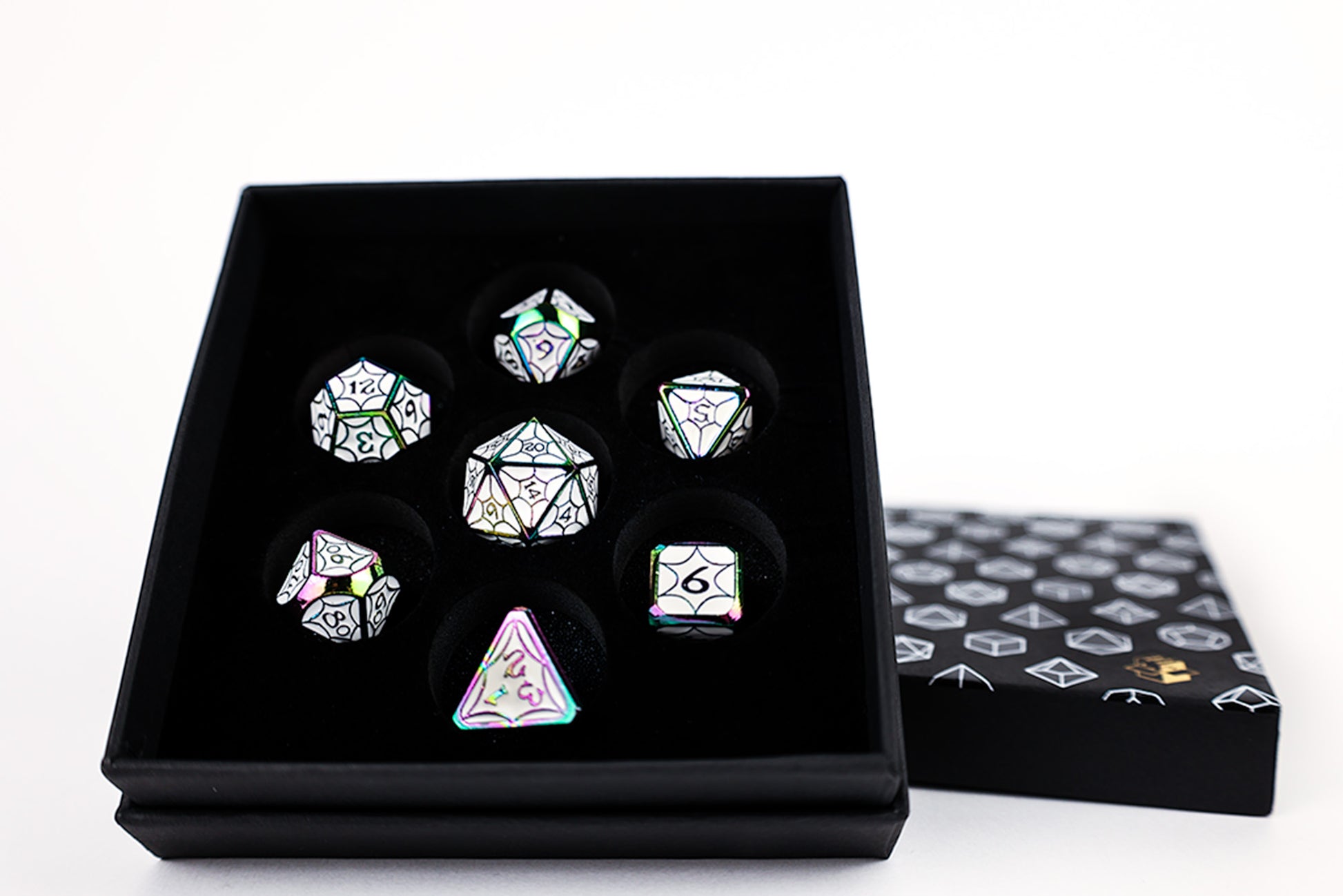 LPG Dice Set - Metal RPG Leadlight Dazzle Bright - Good Games