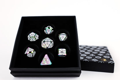 LPG Dice Set - Metal RPG Leadlight Dazzle Bright - Good Games