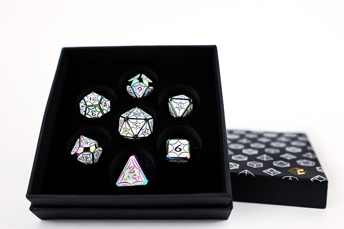 LPG Dice Set - Metal RPG Leadlight Dazzle Bright - Good Games