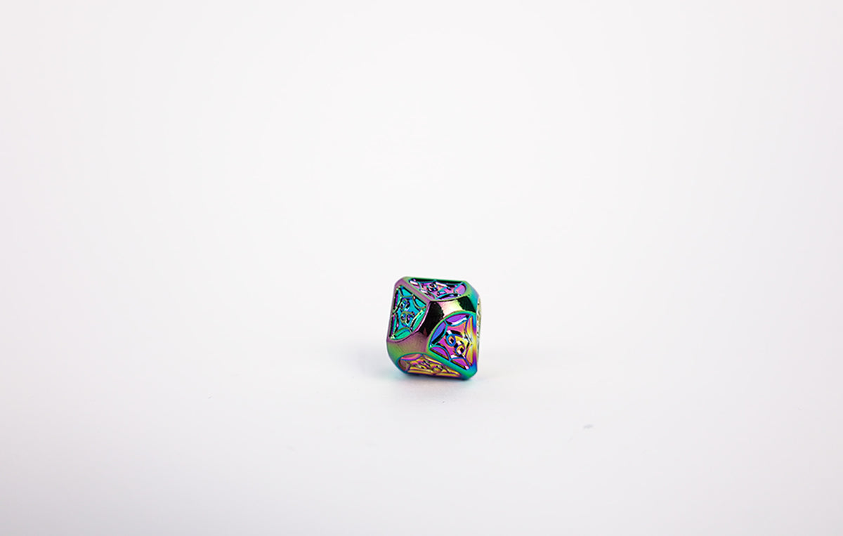 LPG Dice Set - Metal RPG Leadlight Dazzle Dark