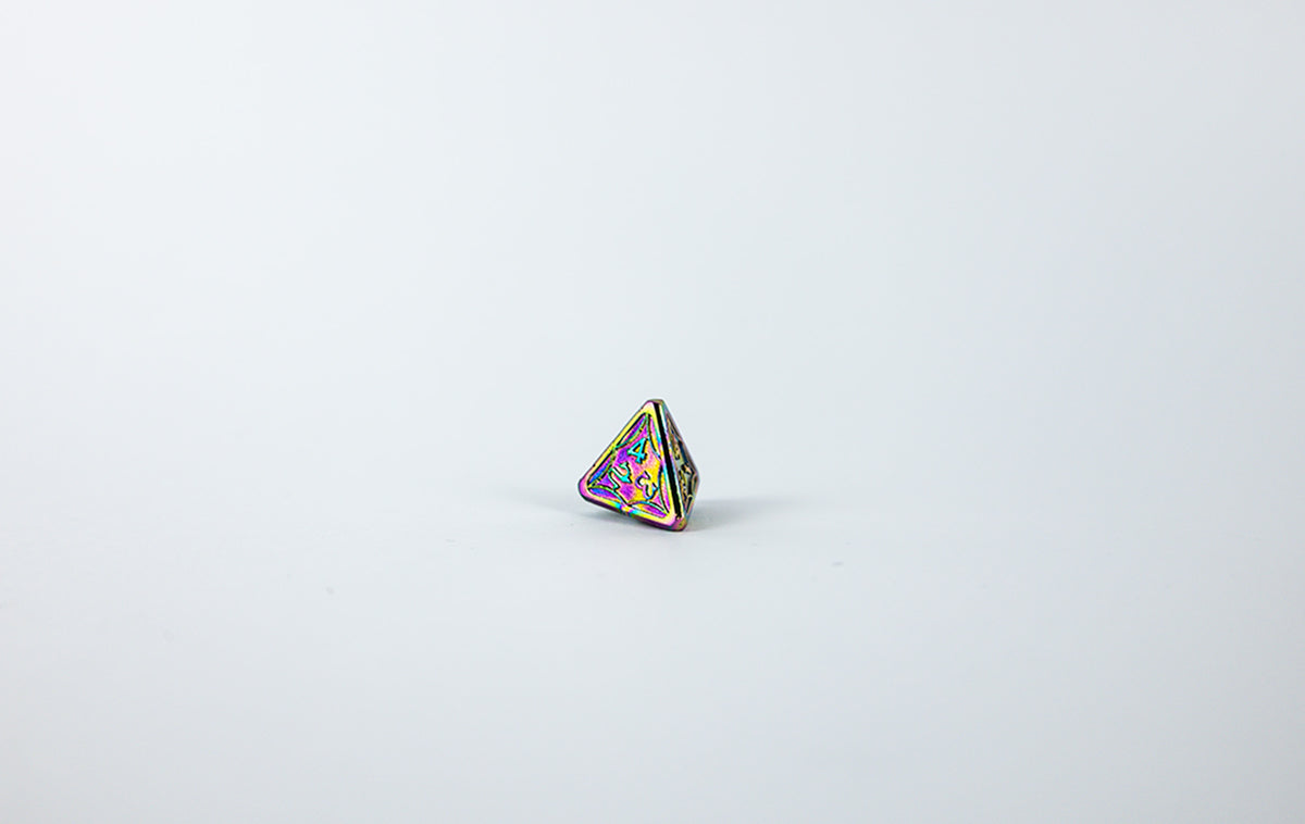 LPG Dice Set - Metal RPG Leadlight Dazzle Dark