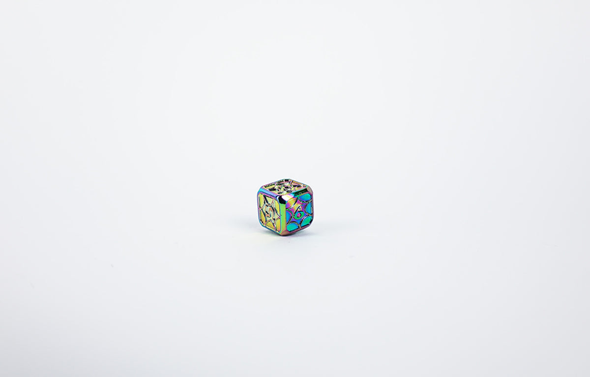 LPG Dice Set - Metal RPG Leadlight Dazzle Dark