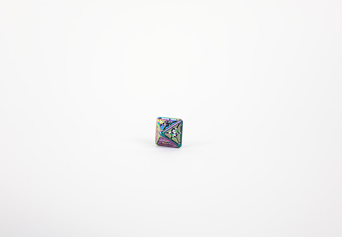 LPG Dice Set - Metal RPG Leadlight Dazzle Dark