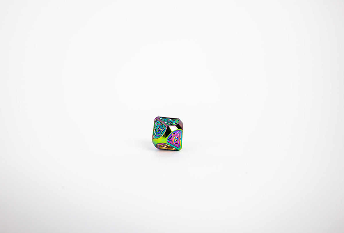 LPG Dice Set - Metal RPG Leadlight Dazzle Dark