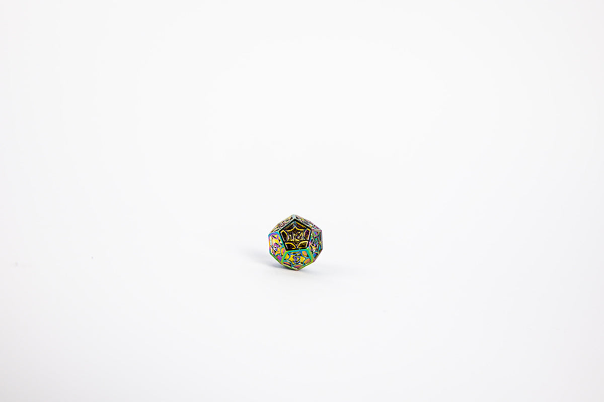 LPG Dice Set - Metal RPG Leadlight Dazzle Dark