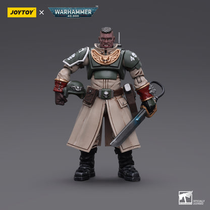 Warhammer Collectibles: 1/18 Scale Astra Militarum Cadian Command Squad Commander with Power Sword - Good Games