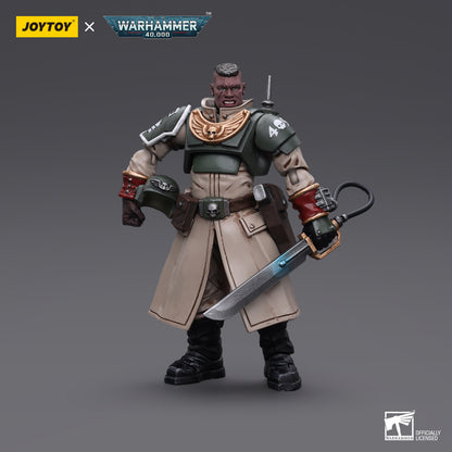 Warhammer Collectibles: 1/18 Scale Astra Militarum Cadian Command Squad Commander with Power Sword - Good Games