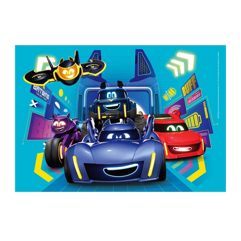 Batwheels 2 x 60 piece jigsaw puzzle featuring Batwing, Buff, Redbird