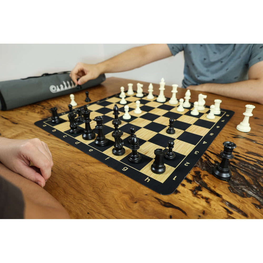 LPG Club Chess Set - Brown Woodgrain