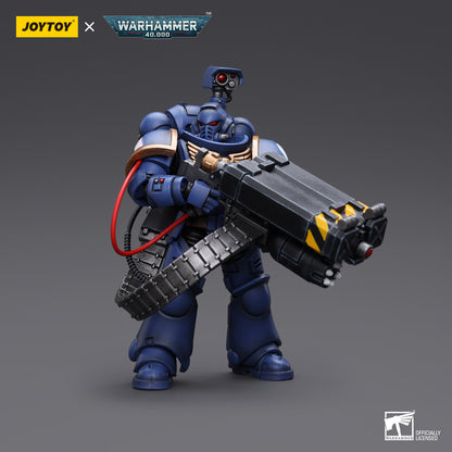Warhammer Collectibles: 1/18 Scale Ultramarines Desolation Marine with Castellan Launcher Superkrak - Good Games